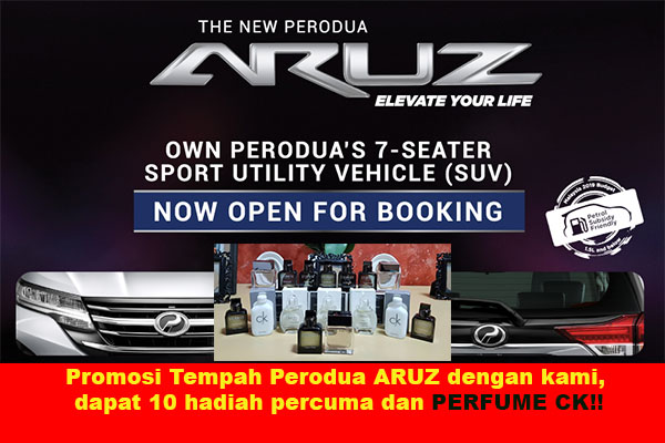 Harga Perodua ARUZ 2020 Beserta Ansuran Bulanan Aruz