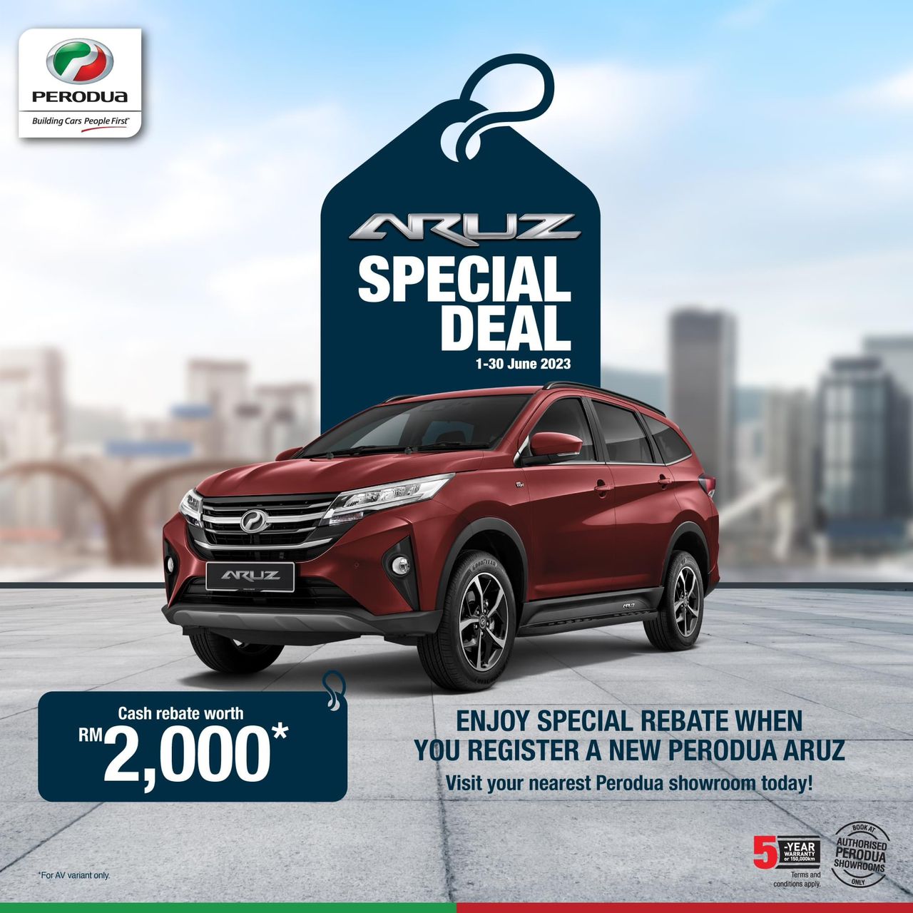 Perodua Aruz Cash Rebate 2023